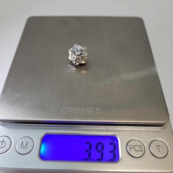 ❄️Pandora Sterling Silver & Pave Crystal Sparkling Snowflake Charm - Picture 5 of 5